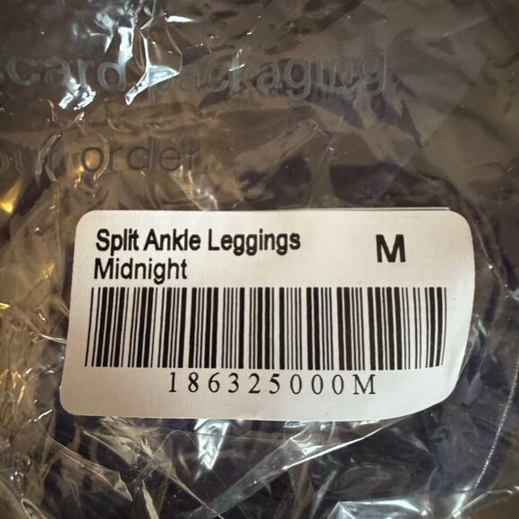 Ruby Ribbon Split Ankle Leggings Midnight Cotton Stretch Flare NWT Size M - Picture 8 of 9